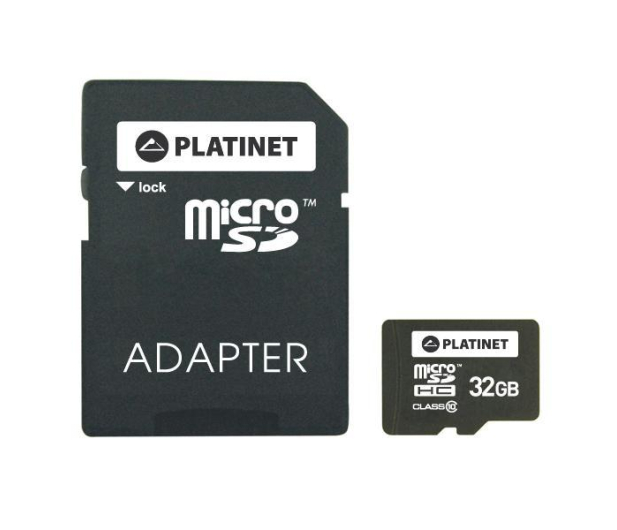 PLATINET Karta pamięci microSD 32GB + Adapter SD Class 10 High Speed - 1438389 - zdjęcie 2
